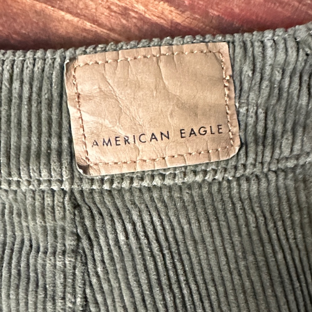 American Eagle Outfitters Green Corduroy Mini Skirt Size 2 NWOT - Picture 3 of 9